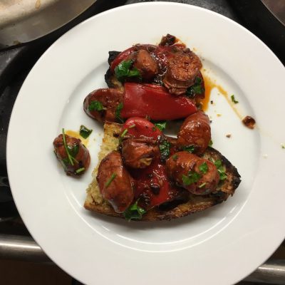 Chorizo with piquillo peppers