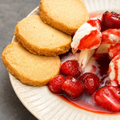 Cider Vinegar Strawberry Shortcake