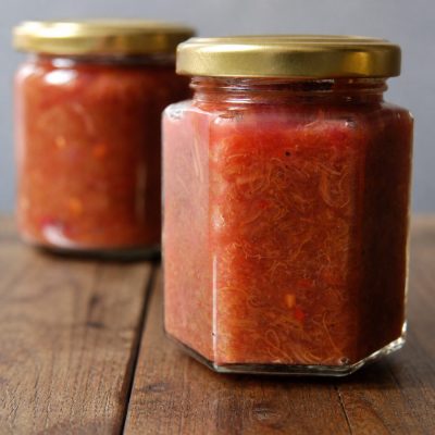 Rhubarb chutney