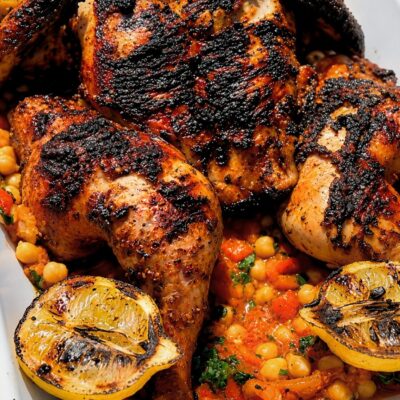 Sticky miso & harissa barbecue chicken