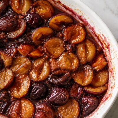 Roast Plum Compote